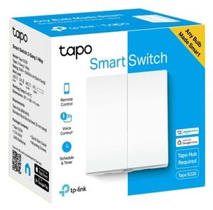 TP-Link - Chytrý světelný vypínač dvoutlačítkový 2xAAA Wi-Fi