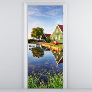 Fototapeta na dveře - Nizozemské mlýny (95x205cm)
