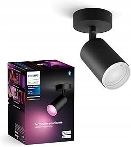 Stropní bodové svítidlo kulatý Philips Hue černé