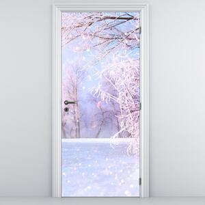 Fototapeta na dveře - Mrazivá zima (95x205cm)