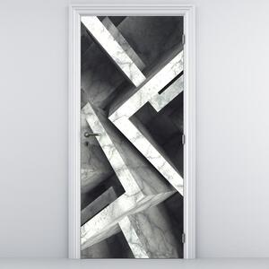 Fototapeta na dveře - Abstrakce krychlí (95x205cm)