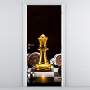 Fototapeta na dveře - Šachové figurky (95x205cm)