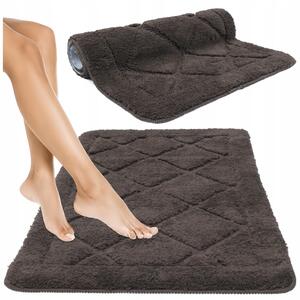 Koupelnová předložka e-floor hnědá 60x100 cm polyester protiskluzová