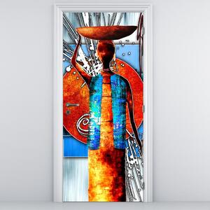 Fototapeta na dveře - Malba starověké osoby (95x205cm)
