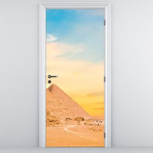 Fototapeta na dveře - Egyptské pyramidy (95x205cm)