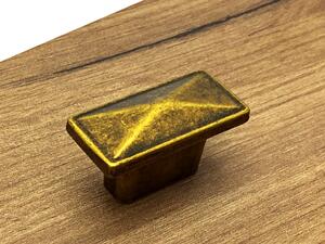 Nábytková knopka Safira zlatá antik