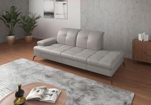 LENOŠKA, textil, kůže, světle šedá Sit & More - Online Only sedačky, Online Only