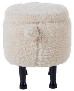 Stolička ve tvaru zvířete s úložným prostorem béžová SHEEP