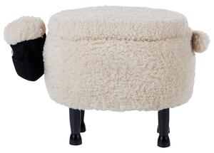 Stolička ve tvaru zvířete s úložným prostorem béžová SHEEP