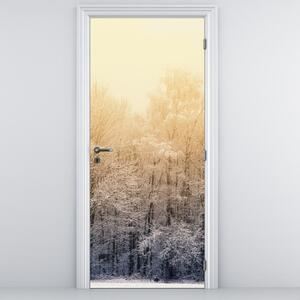 Fototapeta na dveře - Mrazivý les (95x205cm)