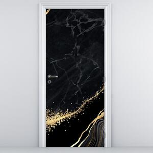 Fototapeta na dveře - Zlatá abstrakce (95x205cm)
