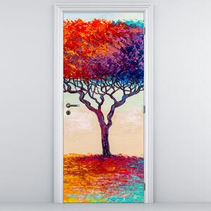 Fototapeta na dveře - Malovaný strom (95x205cm)