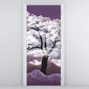 Fototapeta na dveře - Strom v oblacích (95x205cm)
