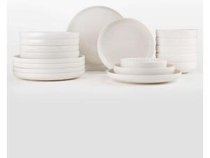 Jídelní sada 18 ks bílá/porcelán