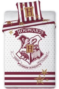 Bavlněné ložní povlečení Harry Potter - motiv erb Hogwarts - 100% bavlna - 70 x 90 cm + 140 x 200 cm