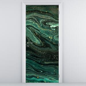 Fototapeta na dveře - Zelený mramor (95x205cm)