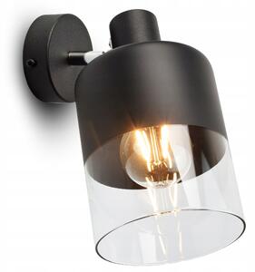 Nástěnné svítidlo Luxolar čiré, černé E27 60 W