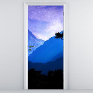 Fototapeta na dveře - Noční nebe v Nepálu (95x205cm)