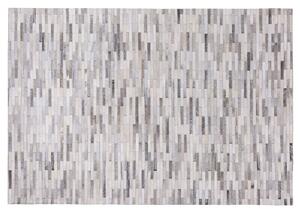 Šedý kožený koberec 140x200 cm AHILLI