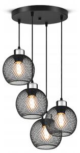 Stropní Svítidlo Závěsný lustr Vintage LOFT Reflektor 444-EZ4 E27 se sítí