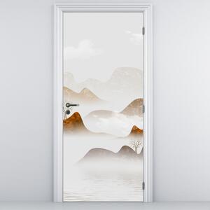 Fototapeta na dveře - Hory v mlze (95x205cm)