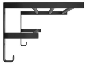 Sušák ručníků na koupelnový radiátor HF SHEFFIELD 52x25,6 cm černá