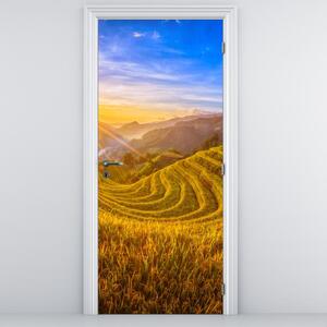 Fototapeta na dveře - Rýžové terasy ve Vietnamu (95x205cm)
