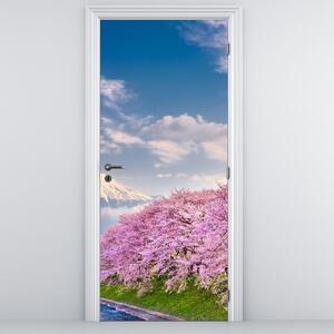 Fototapeta na dveře - Japonská jarní krajina (95x205cm)