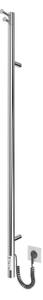 Koupelnový radiátor RAY 25W/230V 110x30 cm IP44 nerez/lesklý chrom