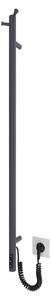Koupelnový radiátor RAY 25W/230V 110x30 cm IP44 nerez/antracit