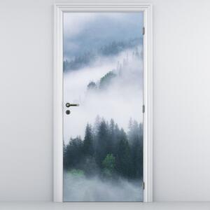 Fototapeta na dveře - Stromy v mlze (95x205cm)