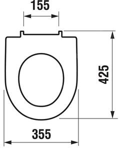 Jika Lyra Plus WC sedátko termoplast pro závěsné WC H8933870000001