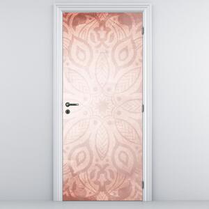 Fototapeta na dveře - Růžová mandala (95x205cm)