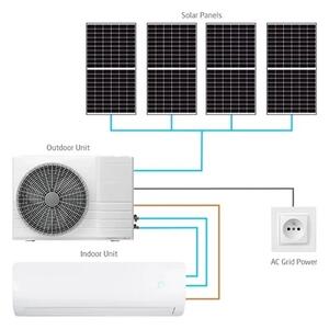 Hybridní solární klimatizace 5kW Tuya Wi-Fi bílá + dálkové ovládání