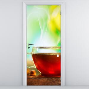 Fototapeta na dveře - Zátiší s čajem (95x205cm)