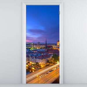Fototapeta na dveře - Modré nebe nad Berlínem (95x205cm)