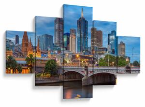 Obraz města Melbourne (125x70 cm)