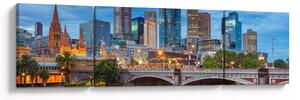Obraz města Melbourne (170x50 cm)