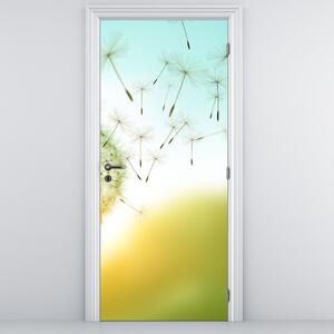 Fototapeta na dveře - Pampeliška ve větru (95x205cm)