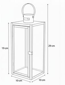 Dekorační lucerna TOWER 29 cm černá