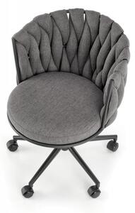 Kancelářská otočná židle TALON — látka, šedá