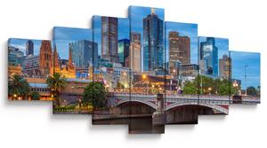 Obraz města Melbourne (210x100 cm)