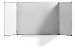 AJ Produkty Bílá magnetická tabule TRACEY, rozevírací, 2400x900 mm