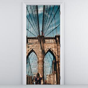Fototapeta na dveře - Brooklynský most (95x205cm)