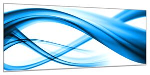 Obraz skleněný modrá vlna - 50 x 70 cm