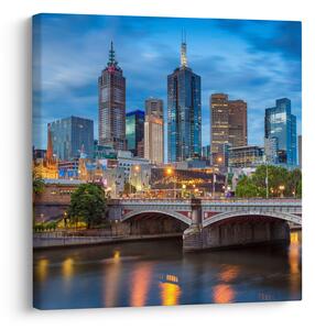 Obraz města Melbourne (30x30 cm)