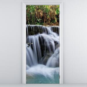 Fototapeta na dveře - Vodopády v džungli (95x205cm)