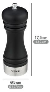WENKO 55083100-Mlýnek na pepř BLACK OUTDOOR KITCHEN 5x17,5 cm černá/bílá