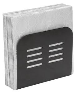 WENKO 55025100-Držák ubrousků BLACK OUTDOOR KITCHEN 15x12,5 cm černá