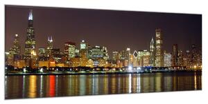 Obraz skleněný noční město - 52 x 60 cm